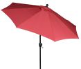 9' Premium Patio Umbrella, Red