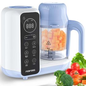 Baby Food Maker, Multi-Function Baby Food Processor, Steamer Puree Blender, Auto Cooking & Grinding, Baby Food Warmer Mills Machine with Touch Screen