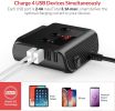 1+3 Car smoke lighter, car refrigerator charging power supply, USB1 + 3 fast charger