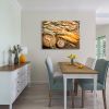 Framed Canvas Wall Art Decor Bread Painting, Still Life Bread&Wheat Painting Decoration For Restrant, Kitchen, Dining Room, Office Living Room, Bedroo