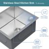 14 x 14 Inch Undermount Kitchen Sink, 16 Gauge Stainless Steel Wet Bar or Prep Sinks Single Bowl