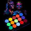 15 Color Brush Body Painting Makeup Face Body Paint Kit Special Effect Neon Luminous