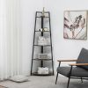 Corner Shelf, 5 Tier Corner Bookshelf, 70" Tall Display Organizer Storage Stand, Multipurpose Shelving Unit Ladder Shelf for Living Room, Home Office,