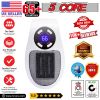 Programmable Space Heater; with Led Display Wall Outlet Electric Heater with Adjustable Thermostat and Timer for Home Office Indoor Use With Remote Co