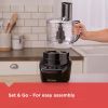 Easy Assembly 8-Cup Food Processor, Black, FP4200B