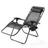 Outdoor Zero Gravity Chair Lounger, 2 Pack - Grey