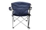 Big and Tall Chair with Cup Holders, Blue for Outdoor