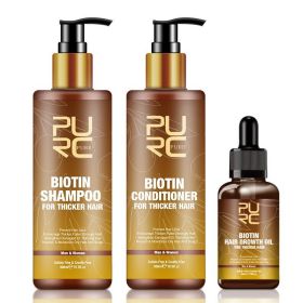 PURC Hair Care Ginger Biotin Three-piece Shampoo Conditioner Repair Dry And Frizz Essential Oil (Option: Conditioner 300ml)