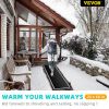 VEVOR Snow Melting Mat, 3 in/h Melting Speed, Heated Outdoor Mats for Winter Entrances, No-Slip Rubber w/Plug, Power Cord, Outlet Timer, Reflective St