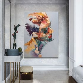 Hand Painted Oil Painting Abstract Portrait Wall Art Hand painted-Man Knife Oil Paintings On Canvas-Hand Made-For Home Decoration (style: 1, size: 90X120cm)