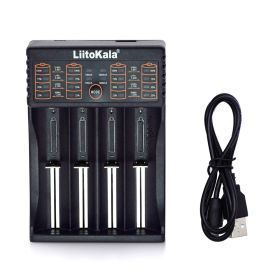 Lii-PD4 Lii-PD2 Lii-402 Lii202 Lii100 18650 Charger Universal Smart Charger for 26650 18650 21700 18500 AA AAA battery (Color: Lii-402 standard, Socket Standard: US)